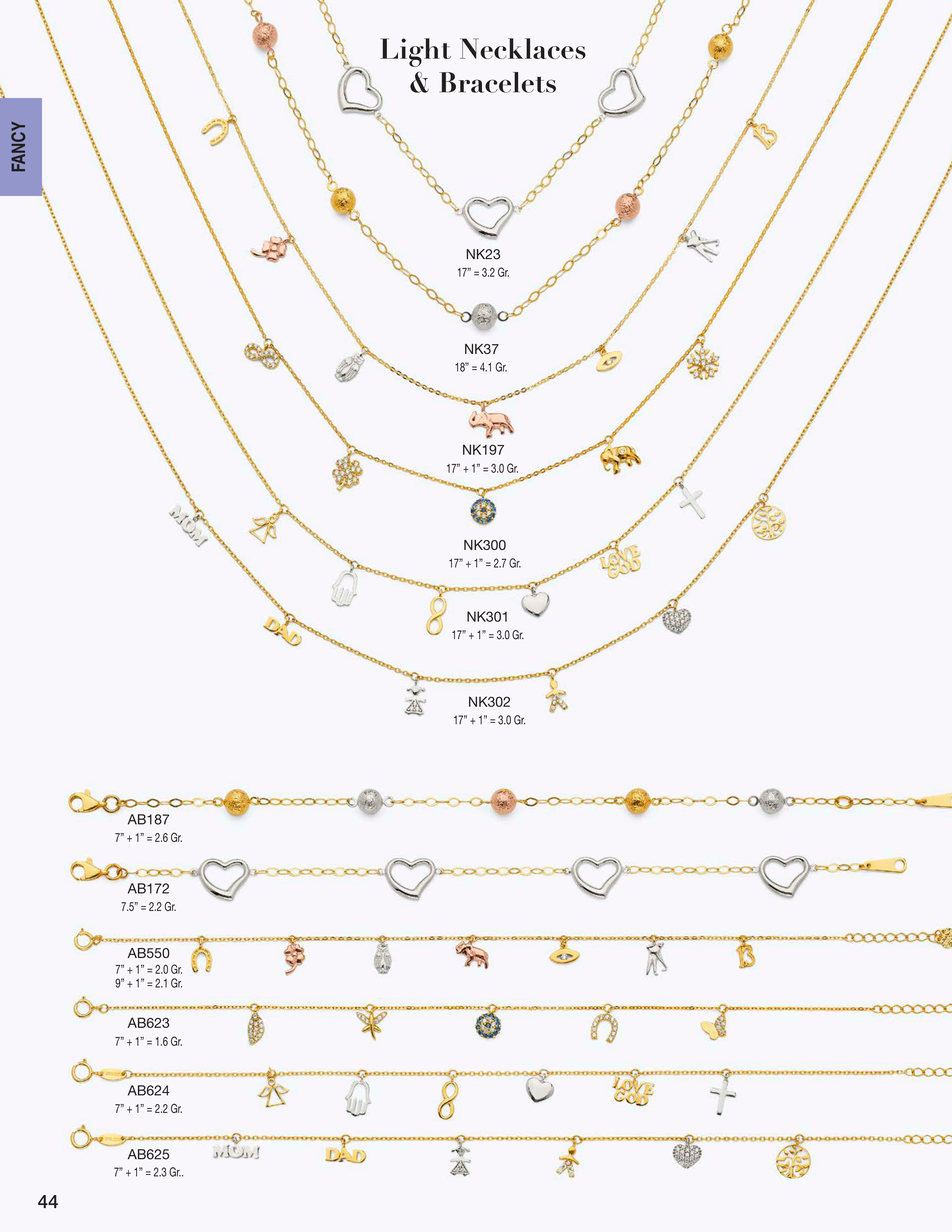 Necklace & Bracelet catalog page 44