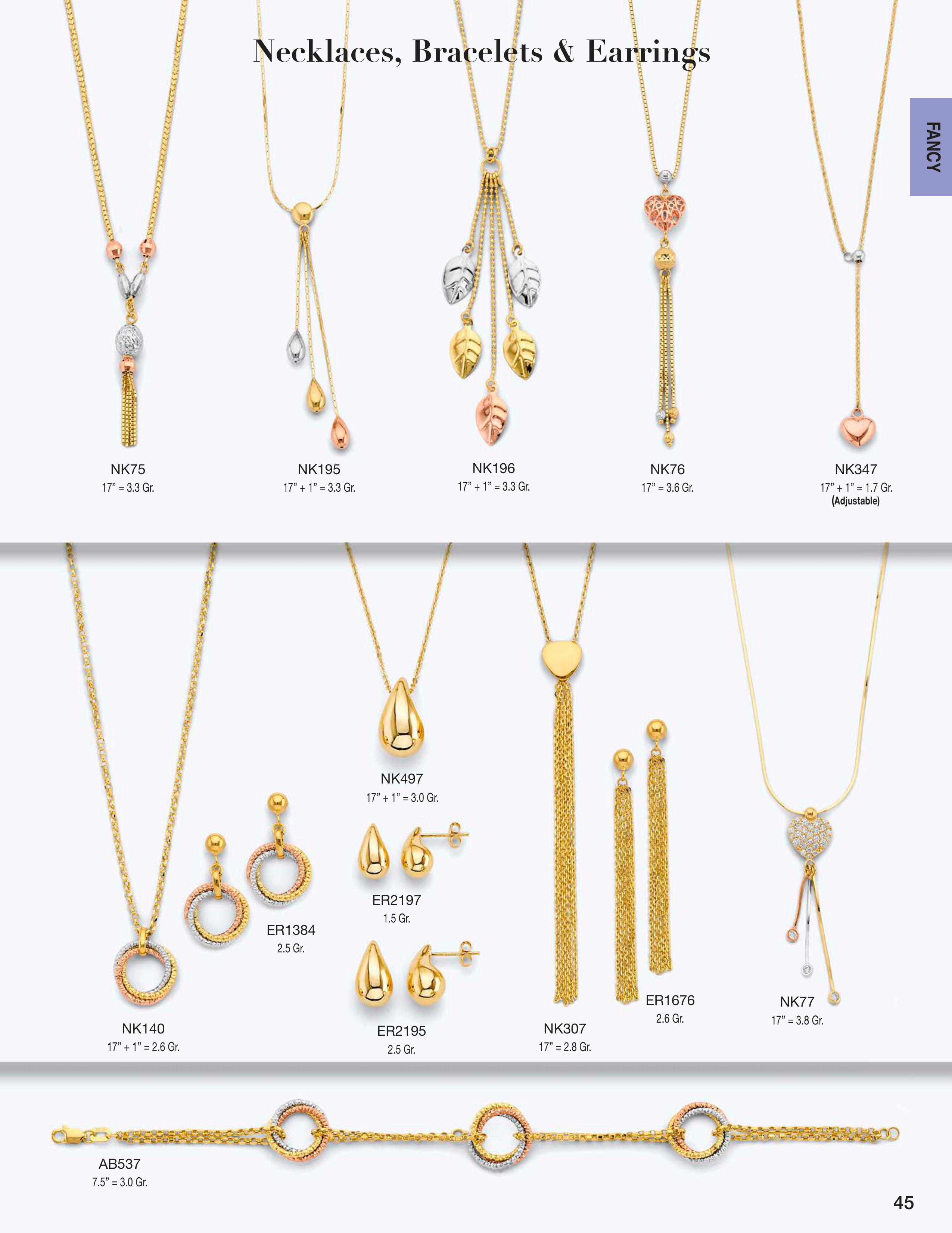 Necklace & Bracelet catalog page 45
