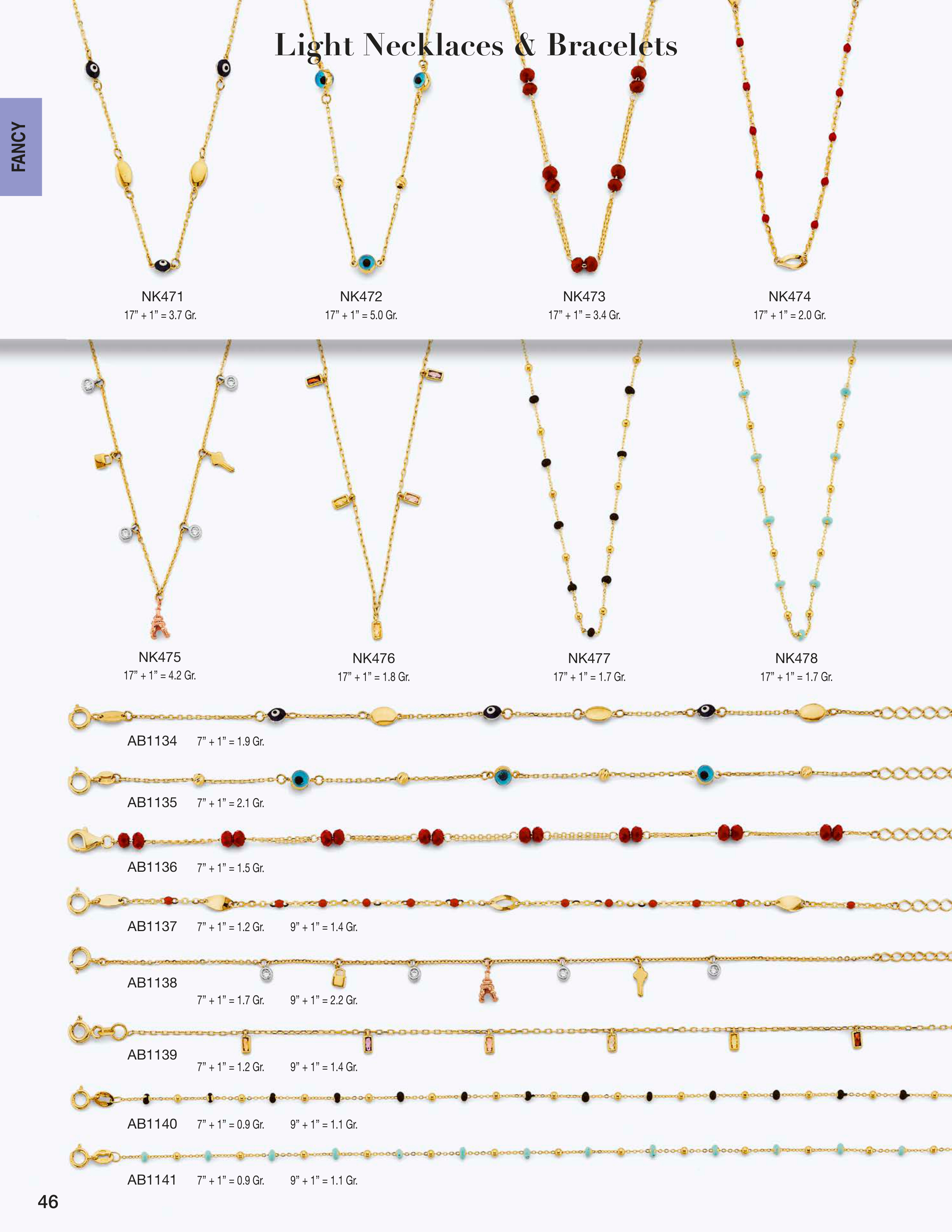 Necklace & Bracelet catalog page 46