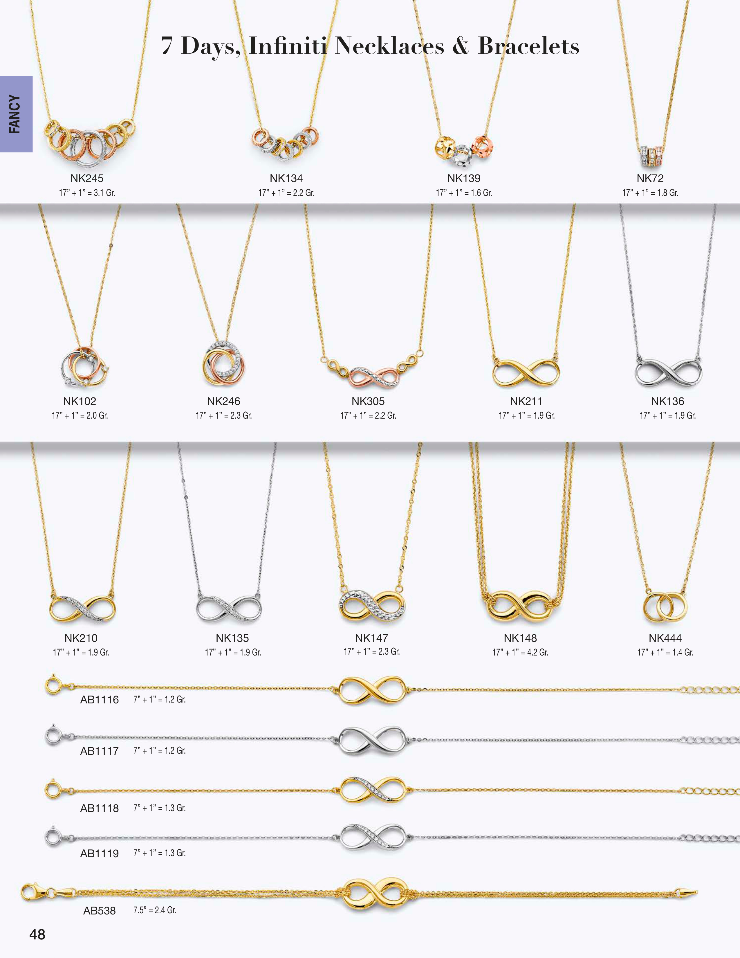 Necklace & Bracelet catalog page 48