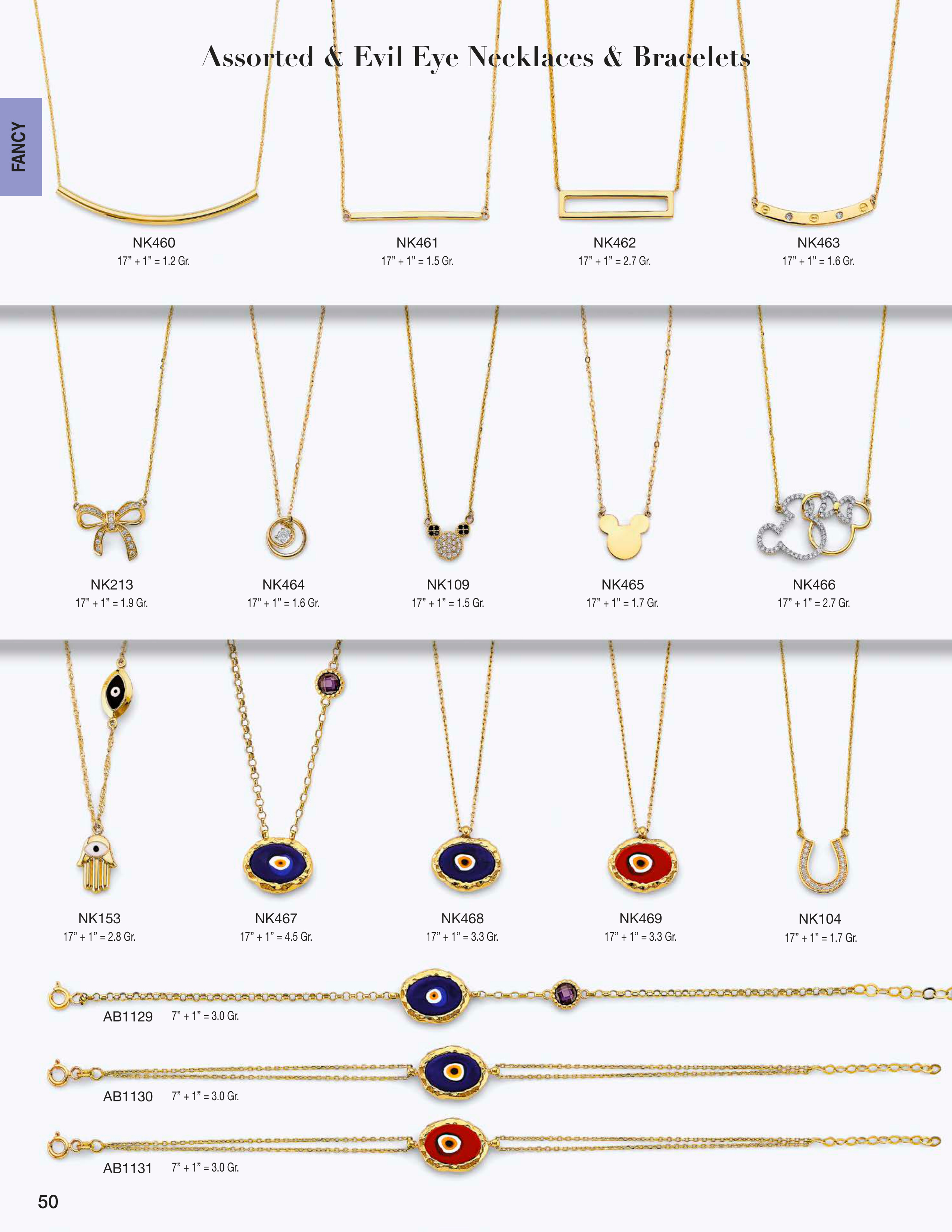Necklace & Bracelet catalog page 50