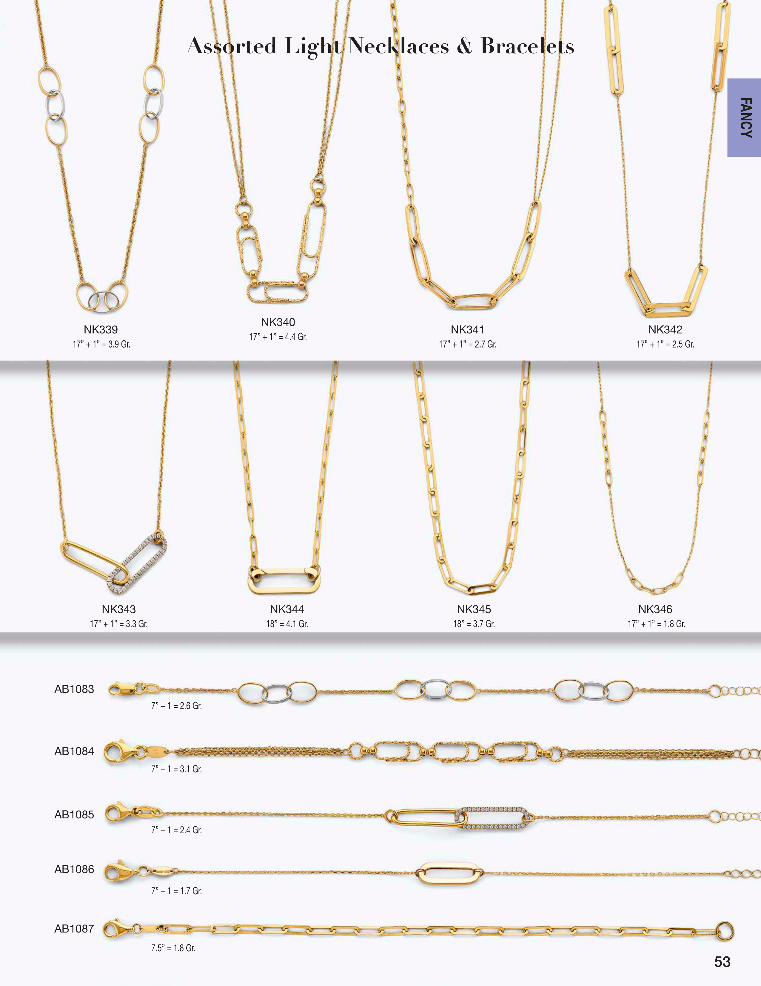 Necklace & Bracelet catalog page 53