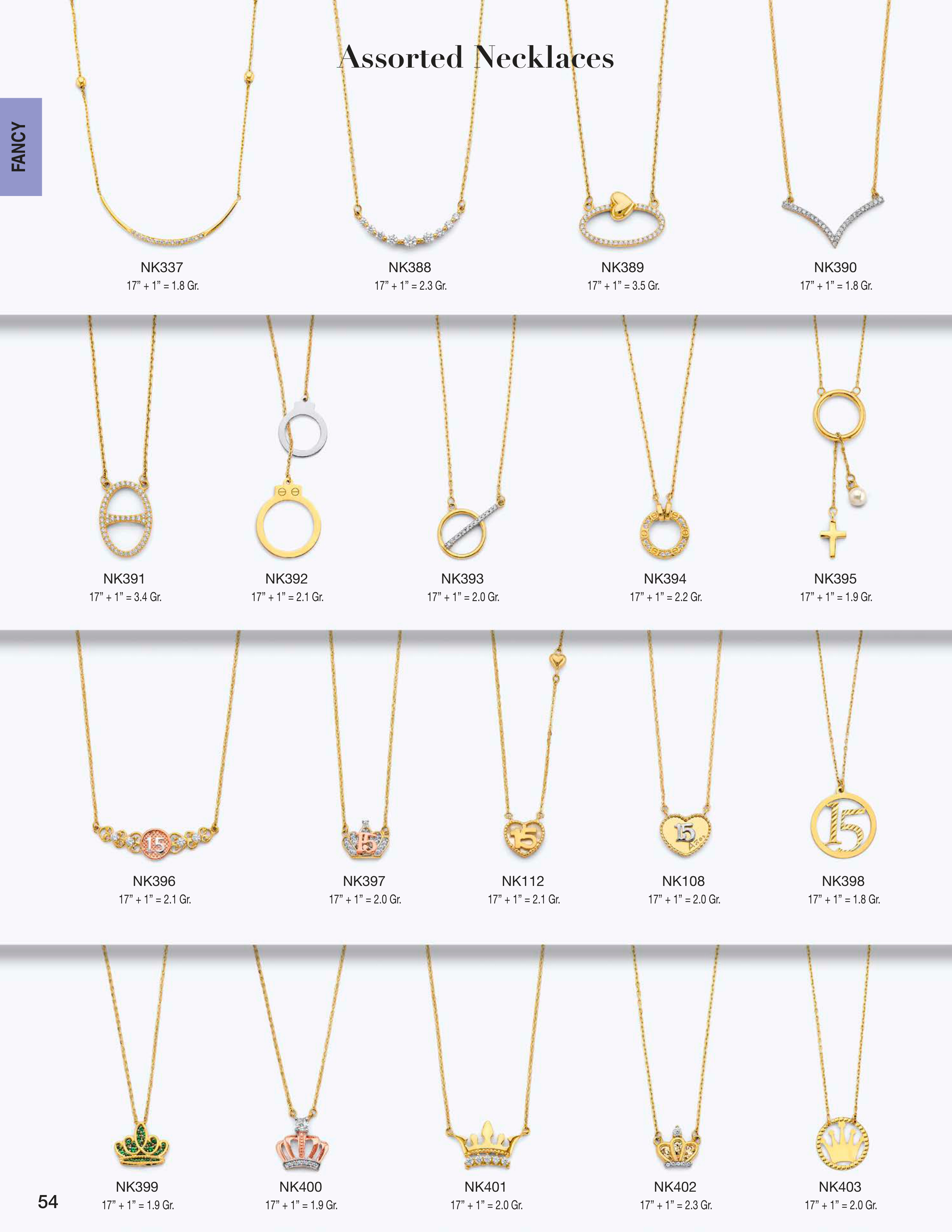 Necklace & Bracelet catalog page 54