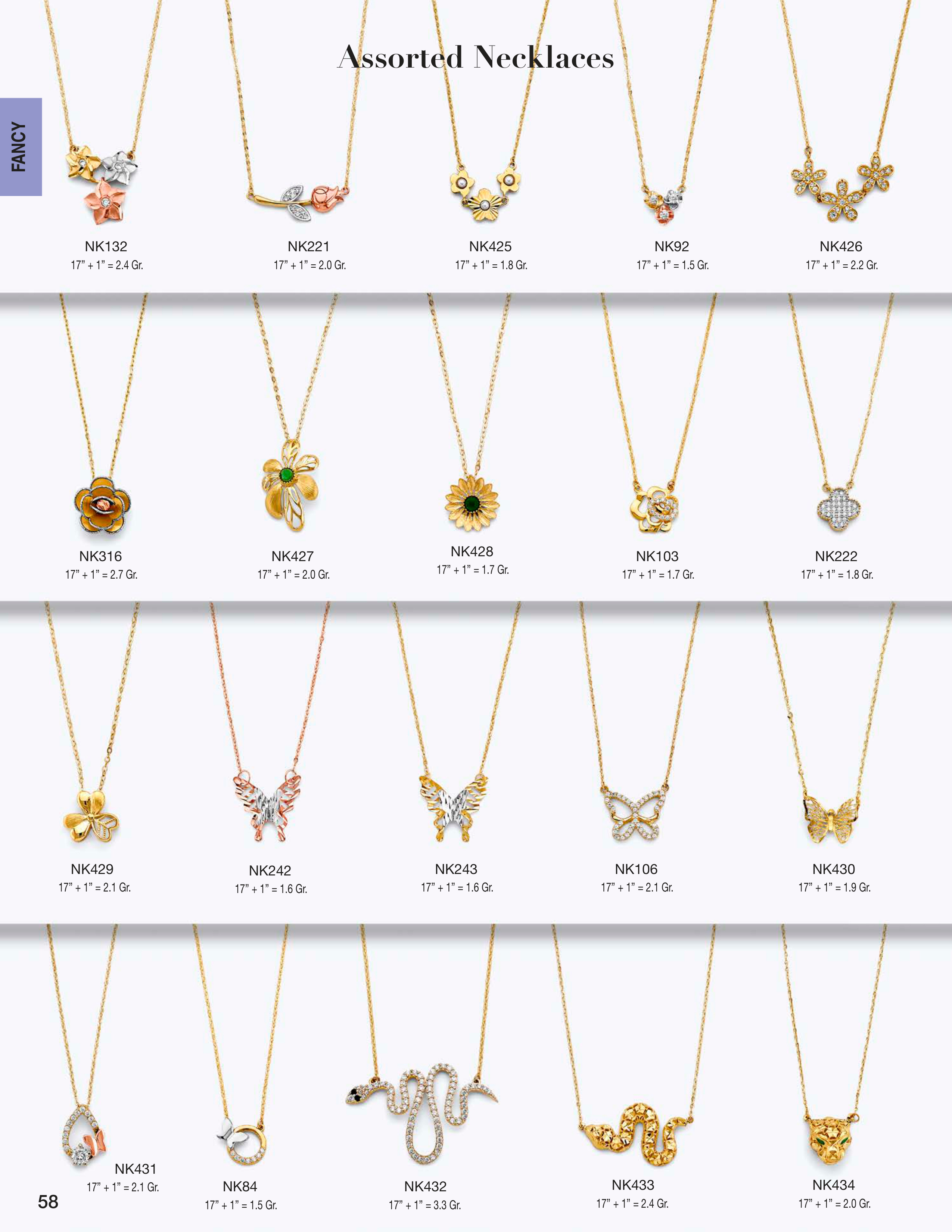 Necklace & Bracelet catalog page 58