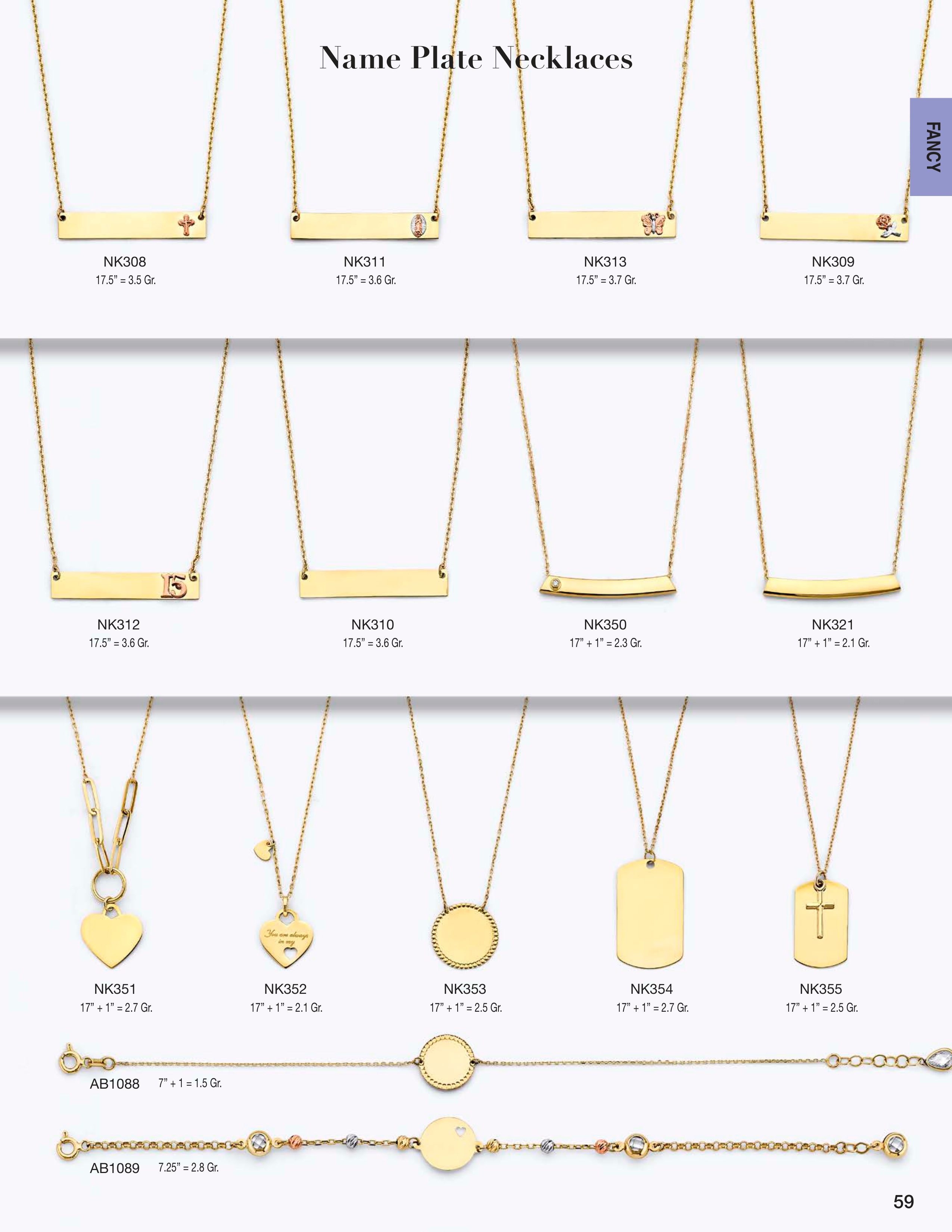 Necklace & Bracelet catalog page 59