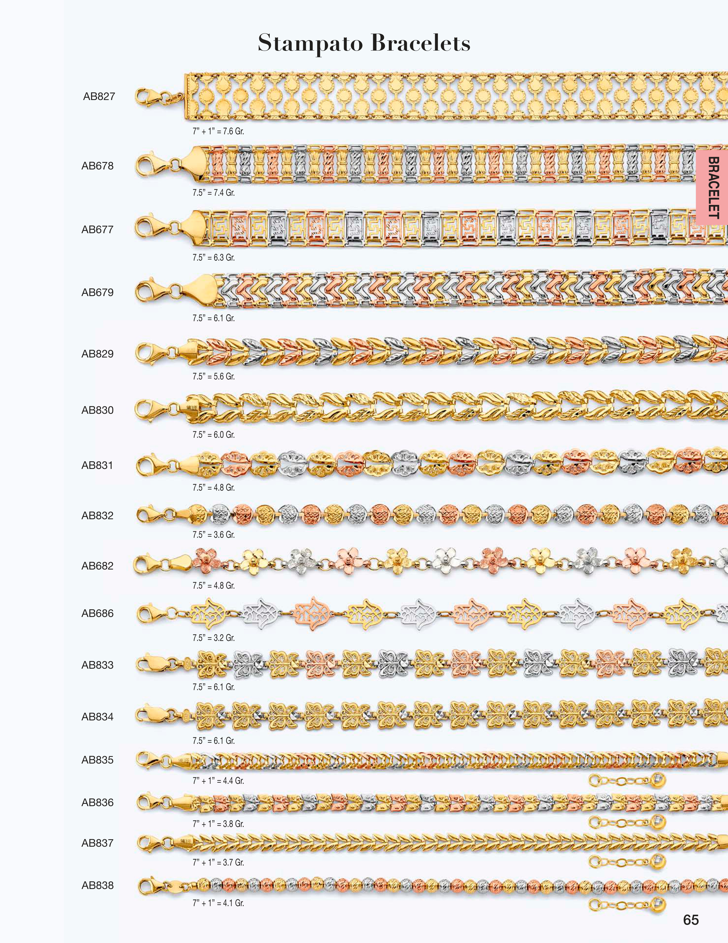 Necklace & Bracelet catalog page 65