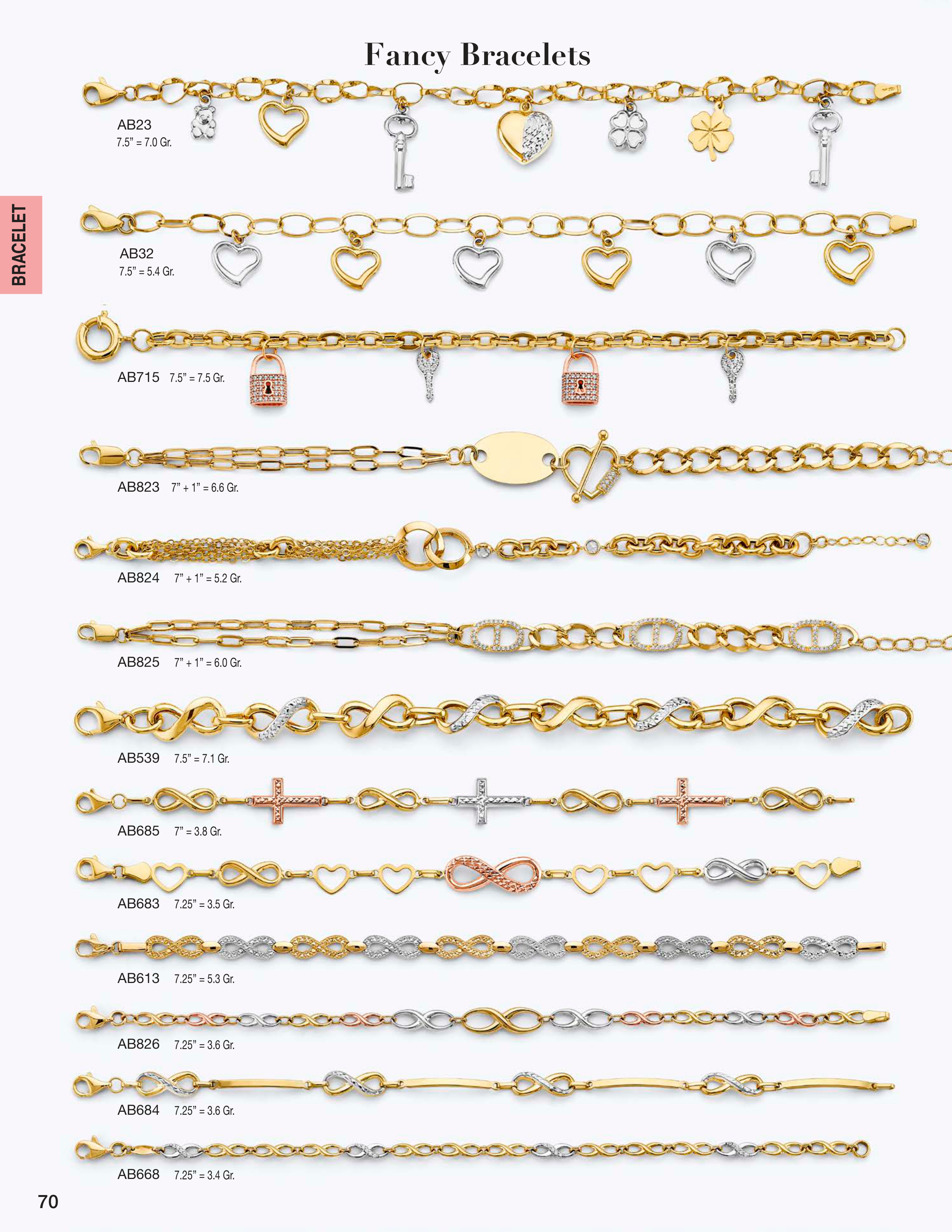 Necklace & Bracelet catalog page 70