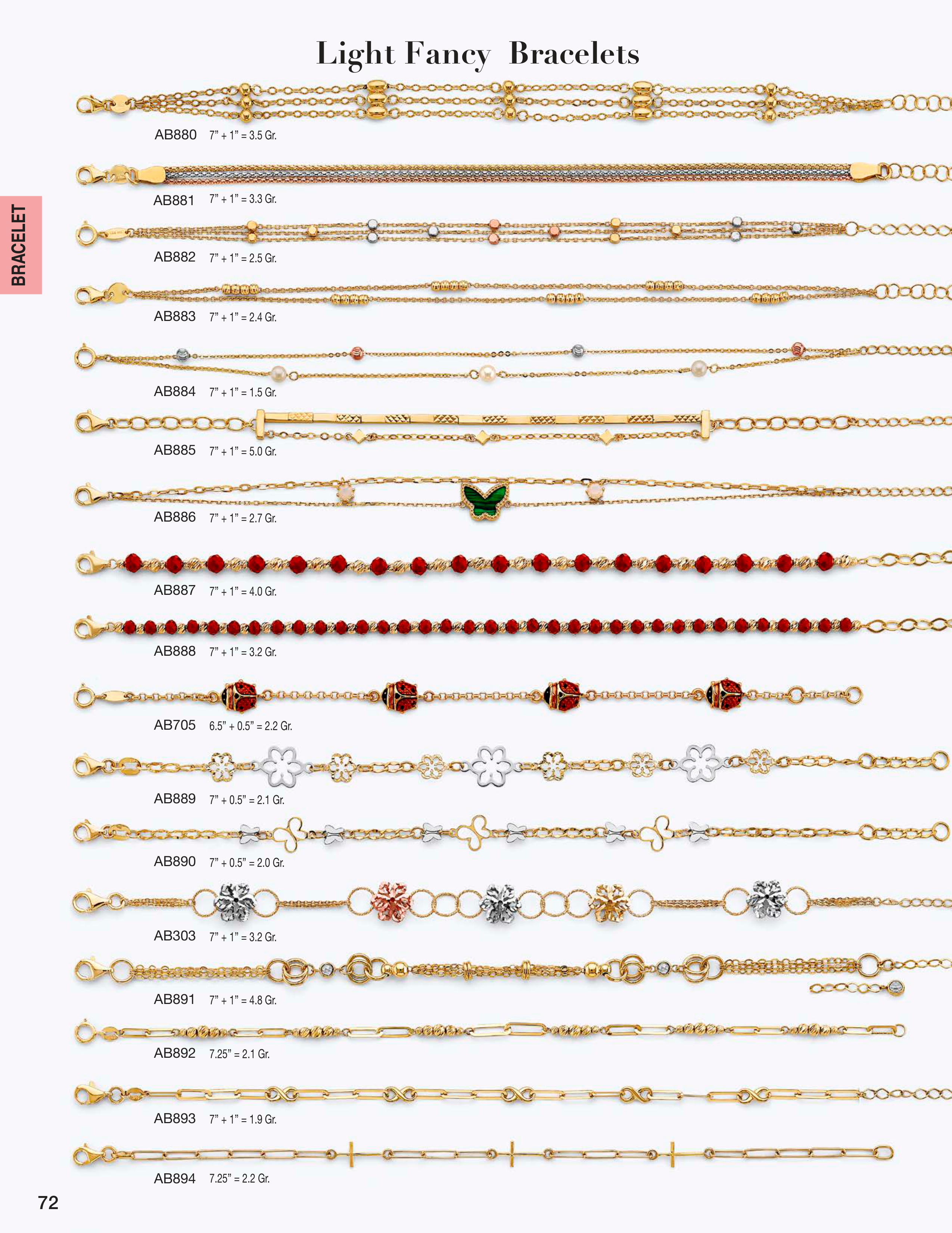 Necklace & Bracelet catalog page 72