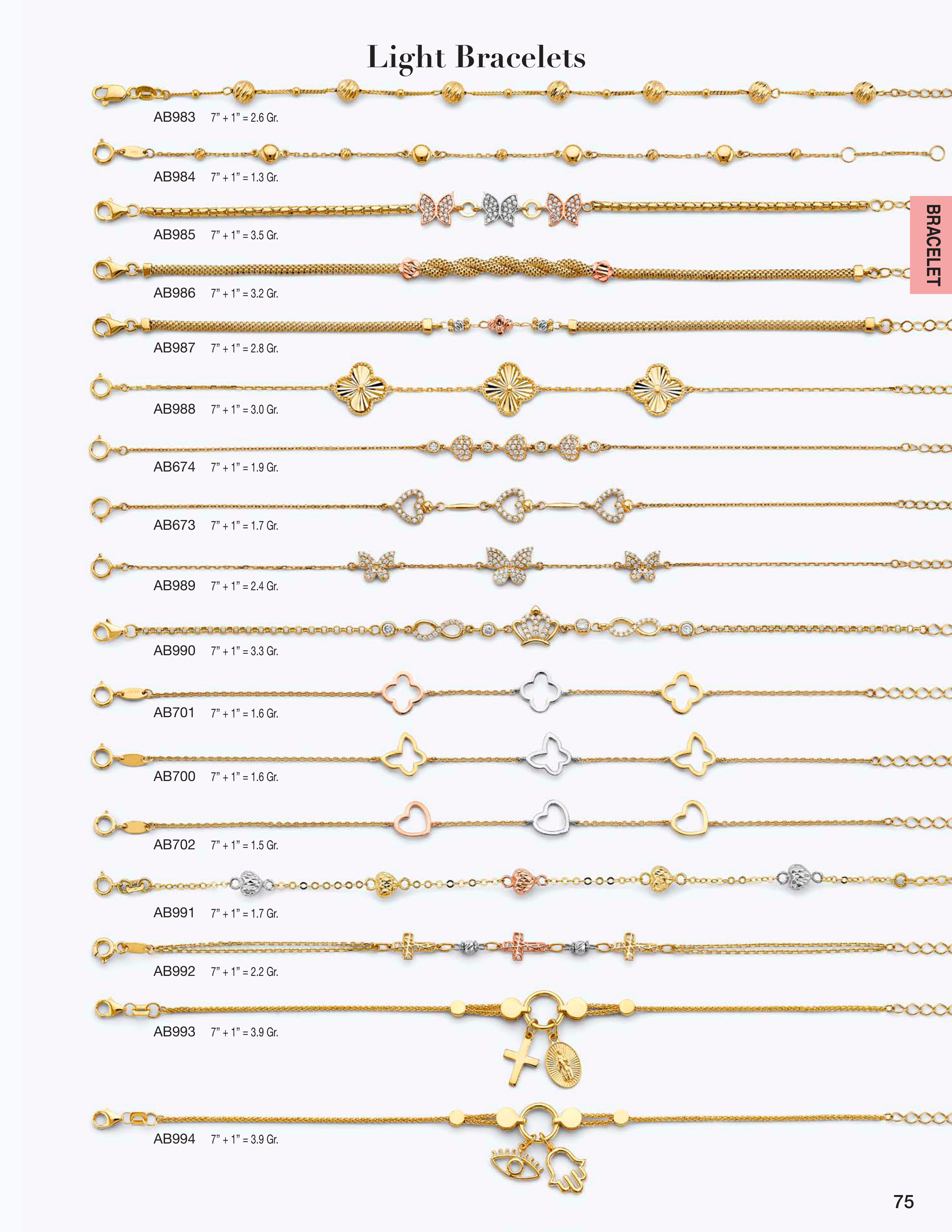 Necklace & Bracelet catalog page 75