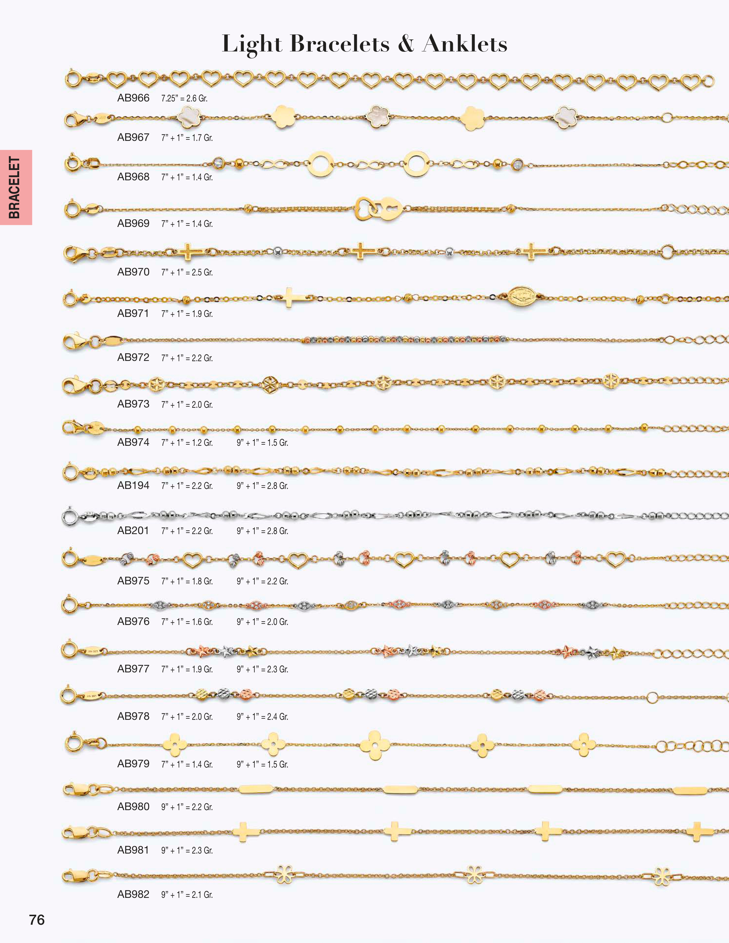 Necklace & Bracelet catalog page 76
