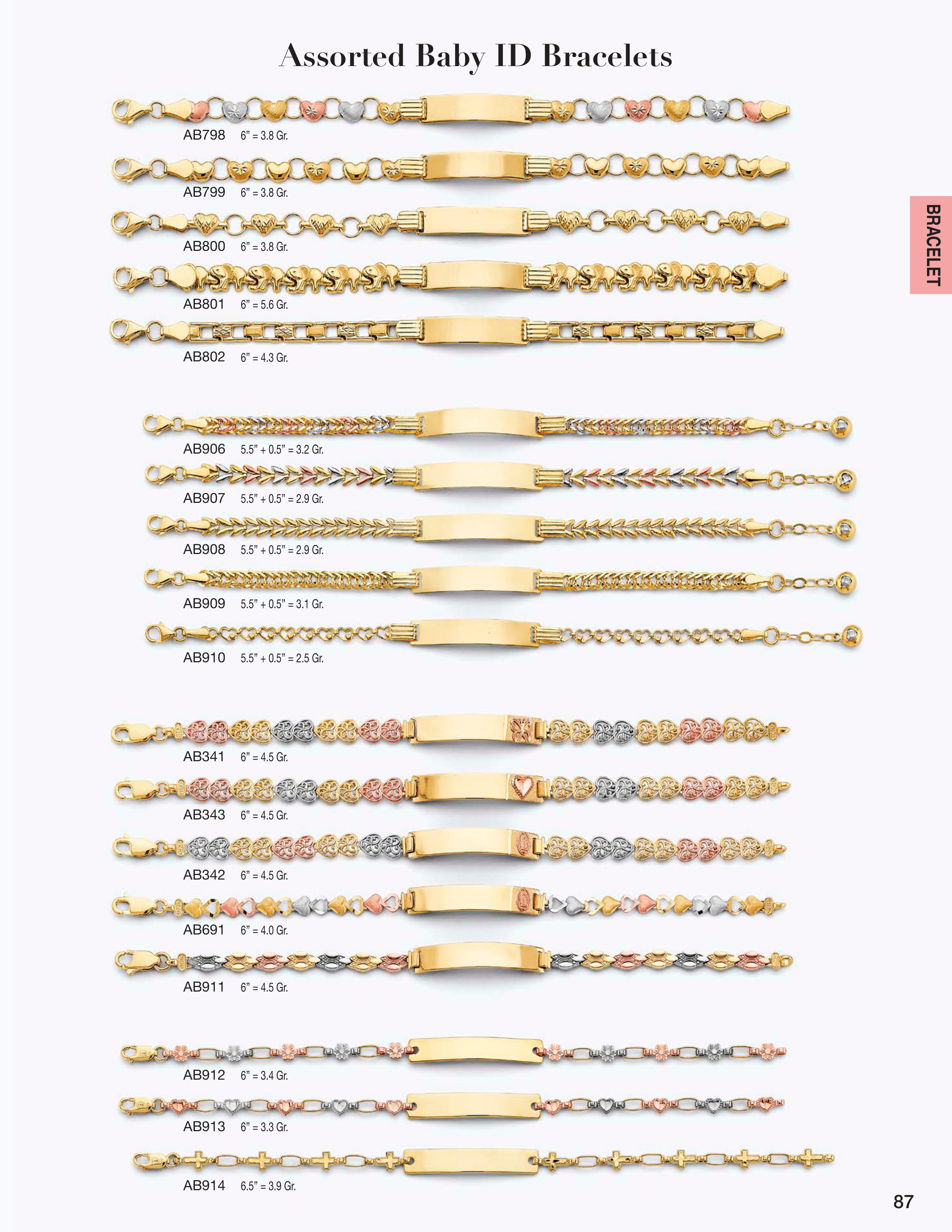 Necklace & Bracelet catalog page 87
