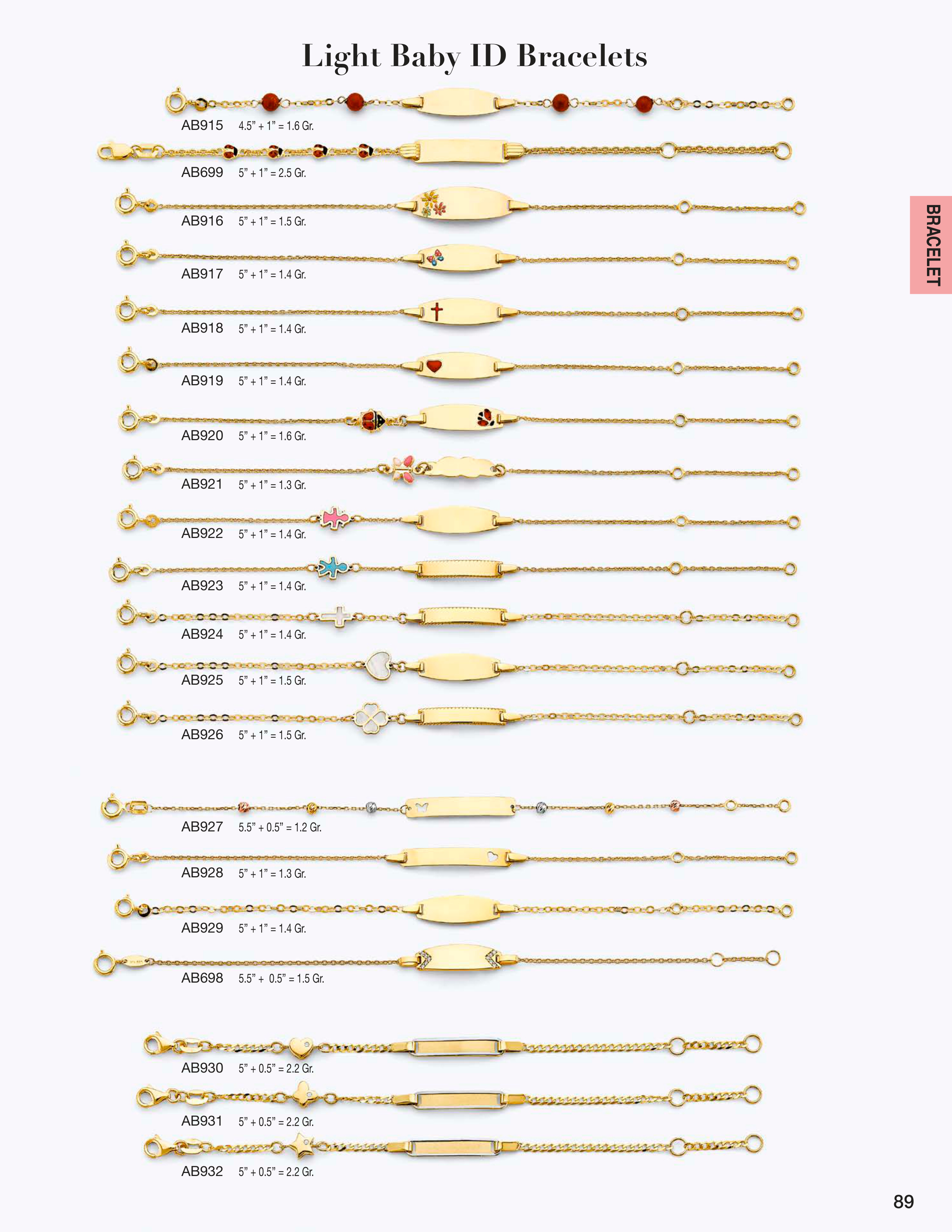 Necklace & Bracelet catalog page 89