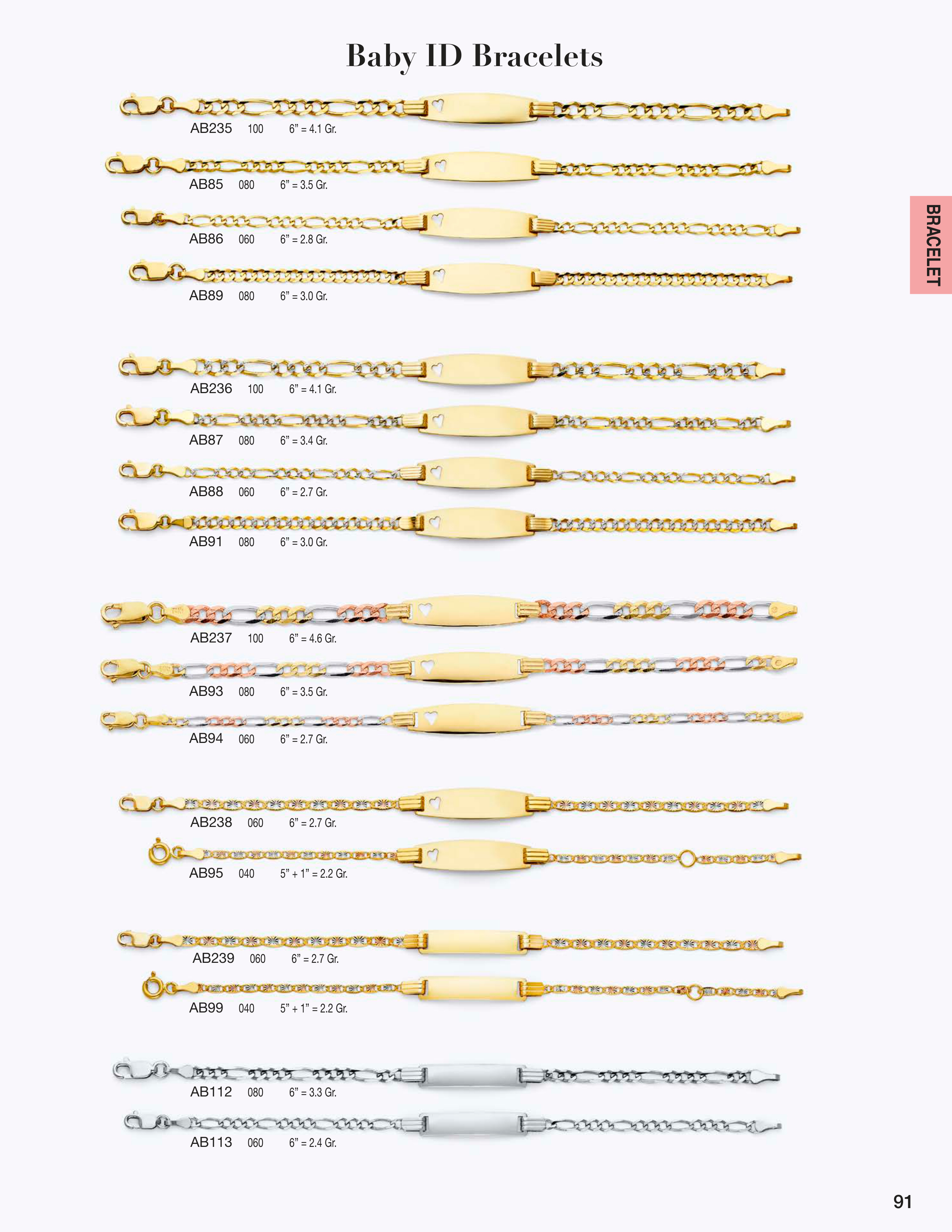Necklace & Bracelet catalog page 91