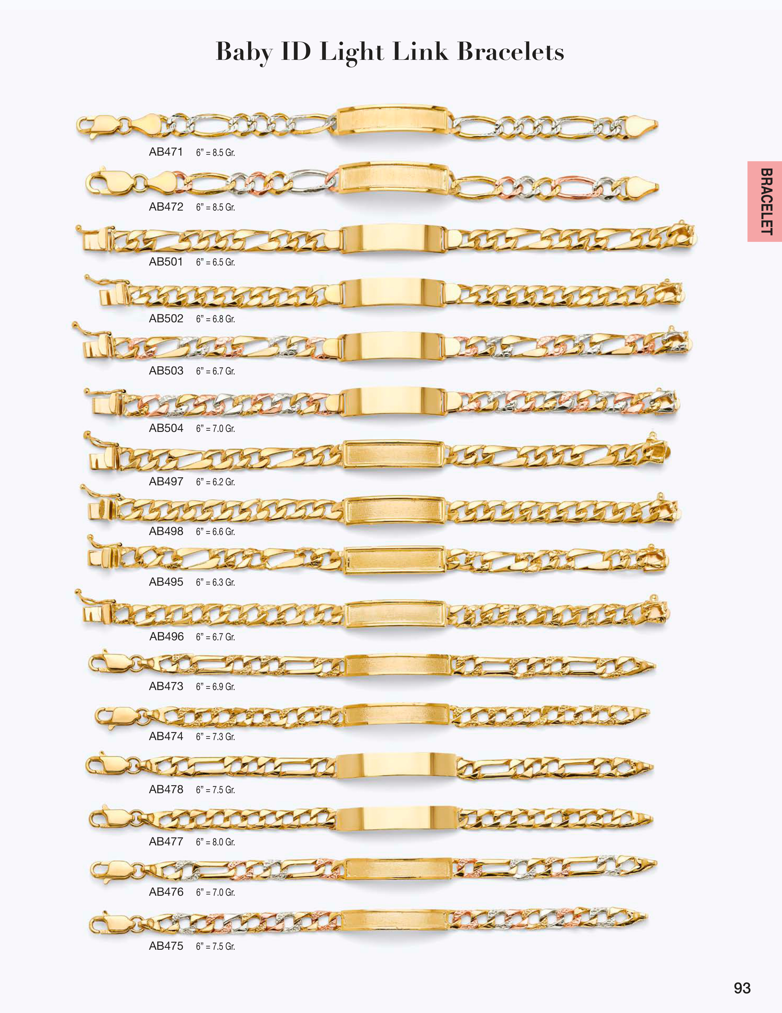 Necklace & Bracelet catalog page 93